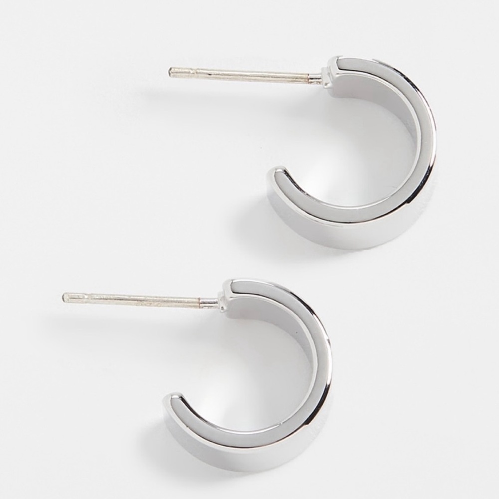 Cloverpost Mini Silver Hoop Earring